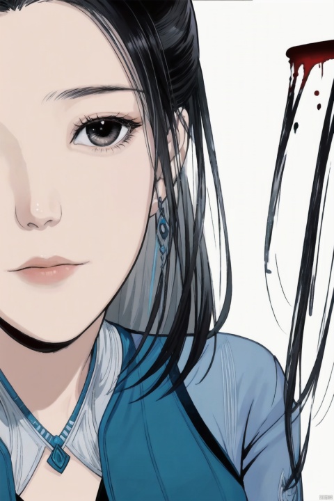  1 girl,Manga style,illustration, painting,
