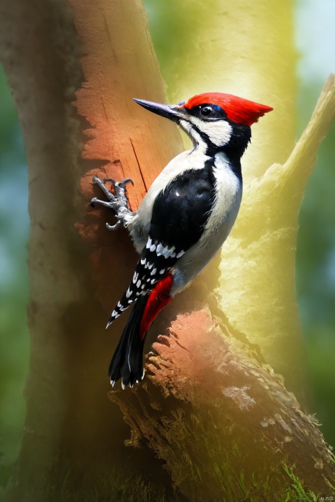 Woodpecker, no human+, (animal focus)