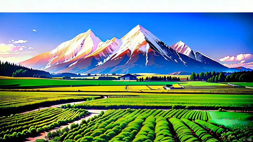  The scenery, tomatoes, and fields are naturally harmonious in color, with white clouds rolling in the distance, mountains and birds in the air. The moonlight is very soft, and it looks very quiet and healing. The 8K color is beautiful and Zen like, making people yearn for it.