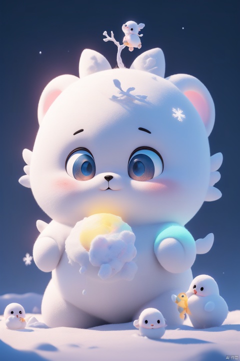  A cute and technological IP with face and babies and 风花雪月 as the theme
,3dstely，8k，最好品质