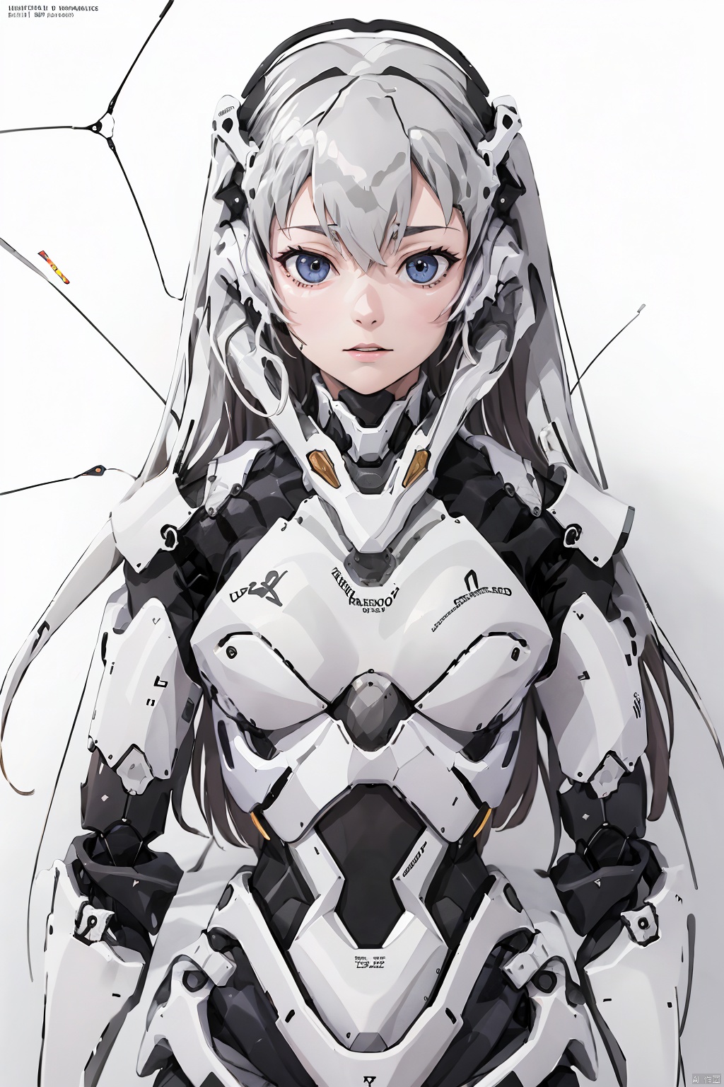  1girl, solo, 
long hair, breasts, 
looking at viewer, bangs, simple background, 
,hair between eyes, white hair, upper body,
 parted lips, grey background, lips, bodysuit, 
 plugsuit, white bodysuit, 
ayanami rei, A Robot,spine,Ribs, ulna, sternum, 
scapula, clavicle, mandible,T
ransparent skin,Translucent, Translucent Latex, A nanobot, translucent, alien, 1girl Robot, Holography, robots,prosthetics,spine, A conceptual robot, A robot