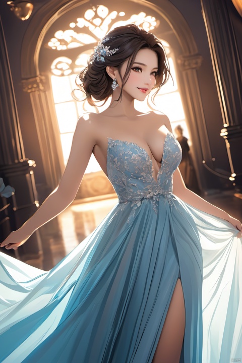  extremely high-quality,1girl,,a beautiful face,evening_gown,