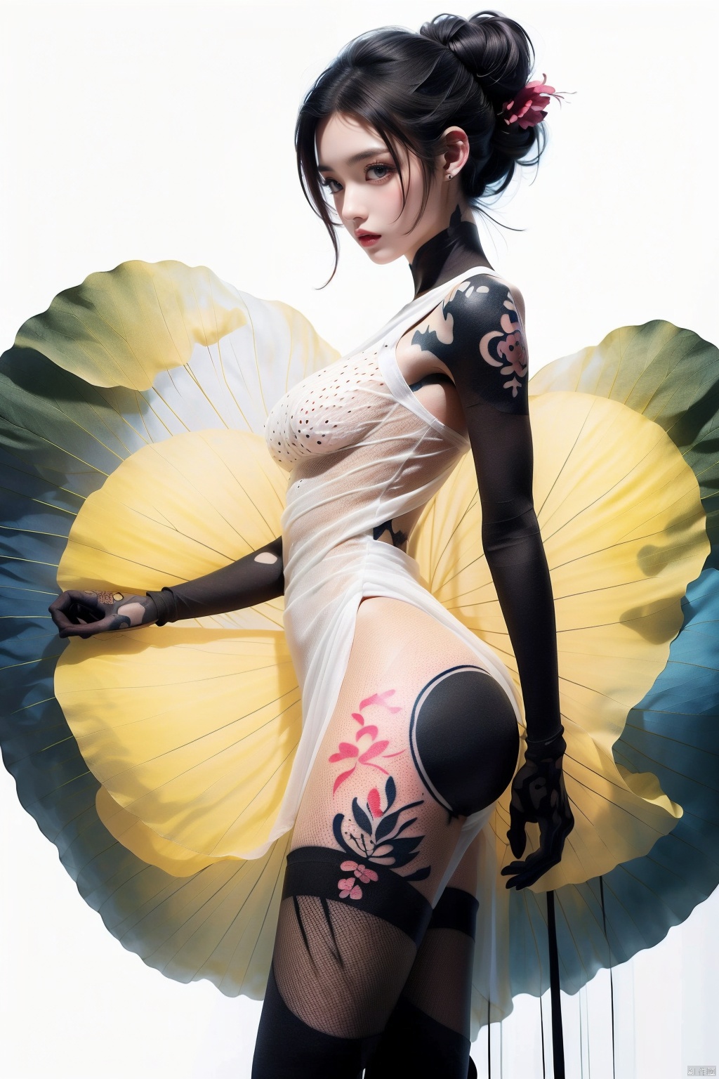  Sketch, Minimalism, pencil drawing, clear lines,delicate embellish, (upper thigh shot :1.3), full body shot, Low Angle shot, (Tattoo :1.3), Dundar Effect, soft focus, 4k, hdr, Acid Graphics, Mystery animal nude girl, fantasy art, (Detailed vibrant face :1.33), (dress dress), [Upper buttocks :0.4], Masterpiece, (Polka tattoo :1.4), (translucent luminous body :1.2), a minimalist design, (a silhouette silhouette and a beautiful woman: 1.42), (a world of glowing shadows, intricate masterpieces of art), (white background :1.5), (suspenders :0.6), nude girl