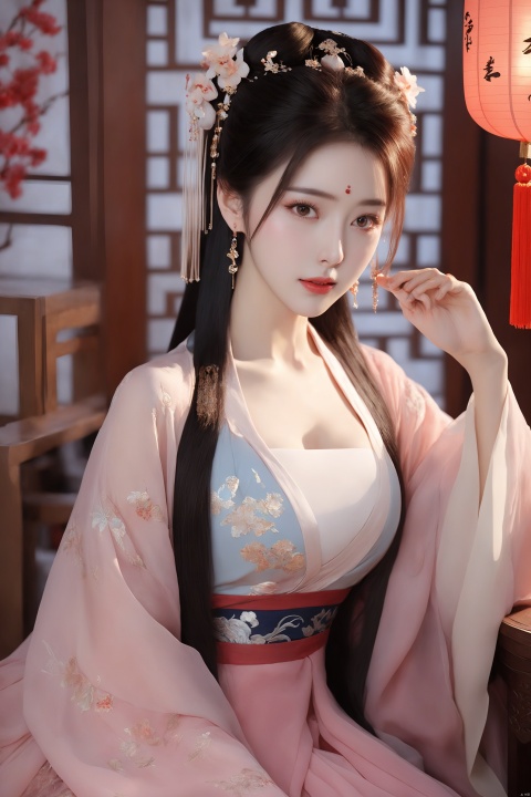  Best quality,realistic,photorealistic,masterpiece,extremely detailed CG unity 8k wallpaper,best illumination,best shadow,huge filesize,incredibly absurdres,absurdres,looking at viewer,
transparent,smog,gauze,vase,petals,traditional chinese room,detailed background,wide shot background,
1gilr,Hairpins,hair ornament,slim,narrow waist,(huge and plump breasts:1.8),(Full chest),perfect eyes,beautiful perfect face,perfect female figure,detailed skin,delicate pattern,detailed complex and rich exquisite clothing detail,delicate intricate fabrics,charming,alluring,seductive,erotic,enchanting,
hanfu,song style outfits,daxiushan,daxiushan style, daxiushan,hanfu, Realistic