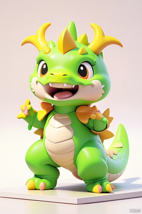 Super cute, three-dimensional, dragon, cute and fierce, laughing, simple background, pink dragon, 2.5D, look ahead, oblique view, auspicious dragon, rubbing, auspicious dragon,(masterpiece:1,2), best quality,masterpiece, highres, original, extremelydetailed wallpaper, perfectlighting,(extremely detailed CG:1.2),drawing, paintbrush, paopaoma,blindbox