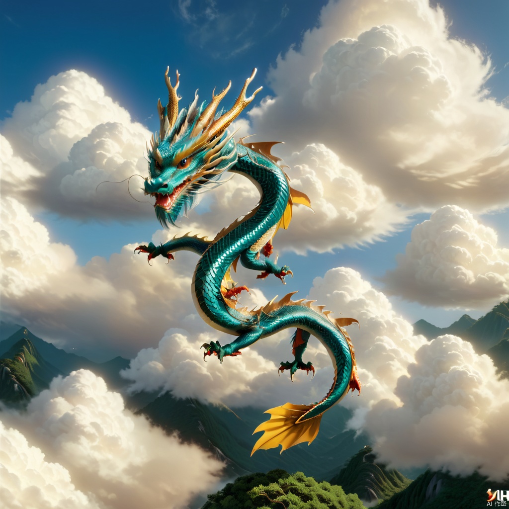  (eastern_dragon:1.2),flying,loong,cloud
,highly detailed,32K UHD,bestquality,masterpiece,