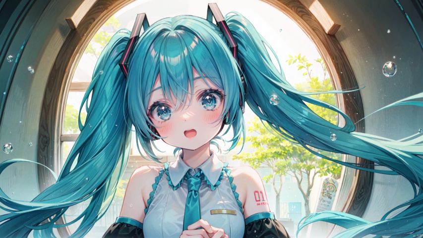  masterpiece, best quality,1girl, hatsune miku,shrine,fantasy,rainbow, raining, colourful, gradient, lighting and shadows, hand holding umbrella, segaev, mikudef, jinzya, lora_eyes10, 