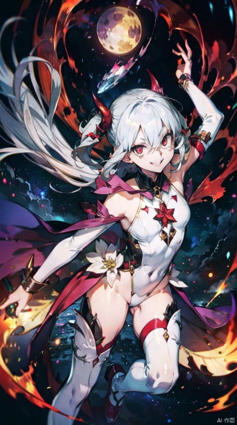  masterpiece, best quality, 1girl, solo, long hair, purple hair, slender,floating hair ,(extremely delicate eyes:1.3),mage, detailed light silver shiny armour,bare shoulders,white tight bodysuit , breasts, (perfect body),attacking dynamic mage poses,perfect hand,hand are holding a fire orb,fire,electric ,magic, purple with red theme,full body,galaxy,powerful ,fazhen, r1ge, CLOUD, Lora_hands_v1, prisma illya,1girl,solo,looking at viewe