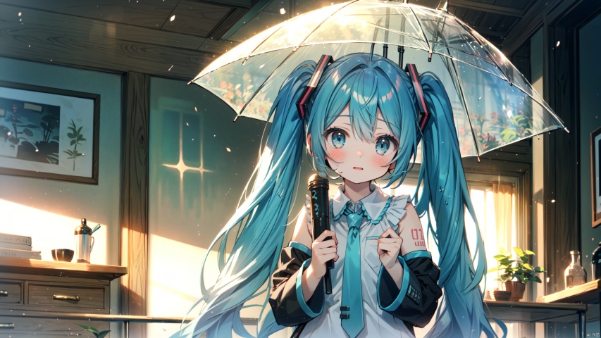  masterpiece, best quality,1girl, hatsune miku,shrine,fantasy,rainbow, raining, colourful, gradient, lighting and shadows, hand holding umbrella, segaev, mikudef, jinzya, lora_eyes10, cozy anime