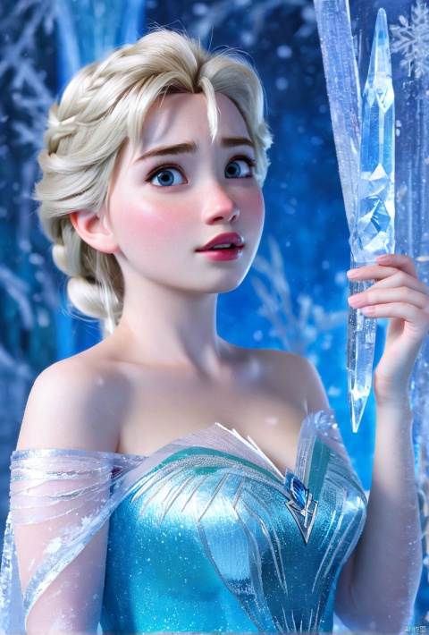 1girl,Frozen Elsa,(Real people:1.5),cosplay, stills,(nude body:0.5) cinematic , excellent lighting,(Masterpieces:1.3), (real photos:1.3) 
  
