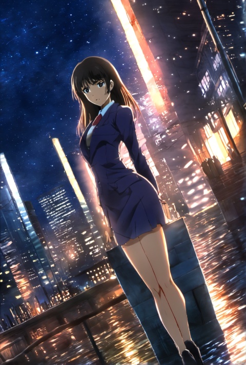  1girl,City Hunter,Saeko Nogami,(nude body:0.5) cinematic , excellent lighting,star night,dawn,(Masterpieces:1.3), (real photos:1.3)