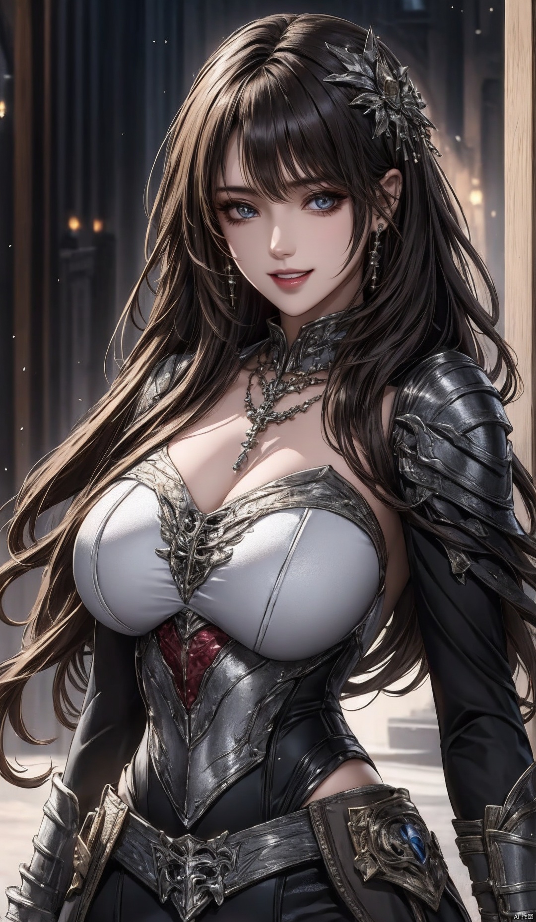 ((masterpiece)), (best quality), 8k, highly detailed, ultra-detailed,
A girl wearing a suit of armor, standing tall, with a big smile on her face.
a girl, armor, standing, small, happy, armor suit, smiling
