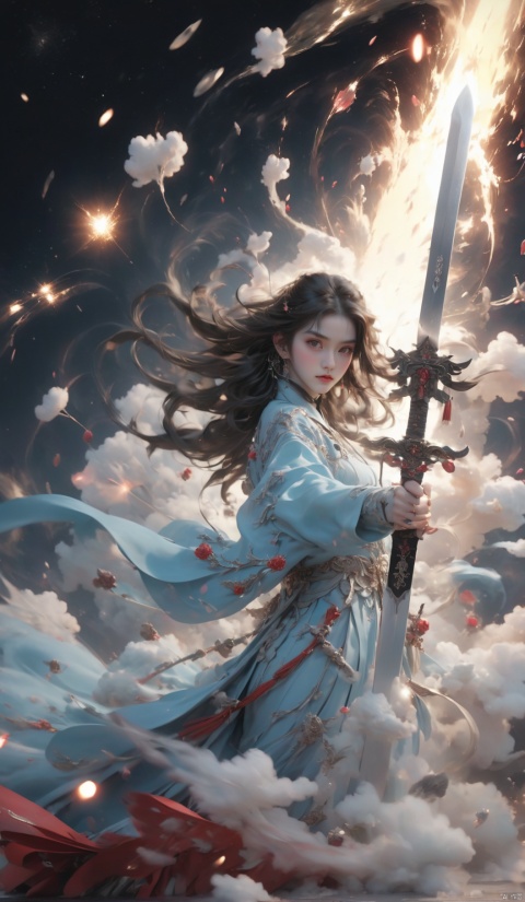  jianjue,wanjianguizong,16k,masterpiece,textured skin,Holding a sword in hand,embellished costume,Award winning photos, extremely detailed, stunning, intricate details, absurd, highly detailed woman, extremely detailed eyes and face, dazzling red eyes, detailed clothing,ultra long sleeves,dingxianghua,QMSJ,candy-coated,in the style of saturated pigment,CG effect, clean,cinematic visual,
Sheep Soul,
xs-4d-space,animal, colored clouds, fantasy, super cute, huge monster, divine creature, fantasy,amazing6,pink mecha,Bedtime Stories, dream atomsphere.