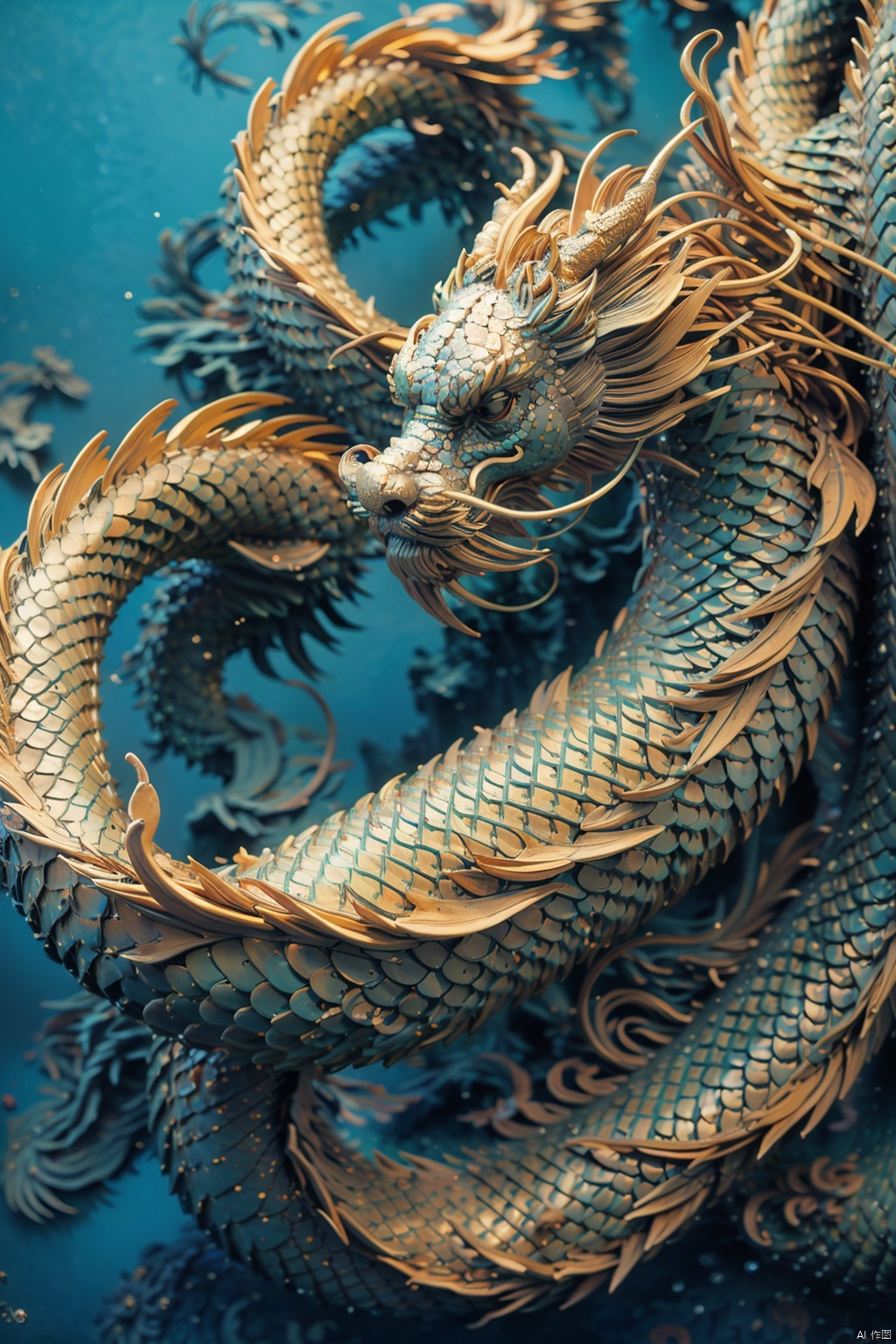A girl with long hair, full body, front, elegant, sexy, cool and gorgeous, a white dragon hovering over her, colorful, crystal, peony, fashionable, depth of field, semi transparent, (masterpiece, top quality, best quality, official art, beauty and aesthetics: 1.2), gjz, LAOWANG