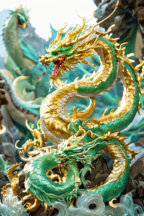  The dragon queen is enchanting, beautiful, beautiful and beautiful. The dragon queen's dragon is flying in the air. The dragon guard behind the dragon queen is shining with bright eyes and golden hands.
