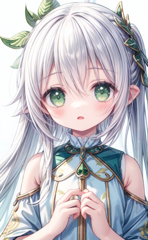  best_quality, extremely detailed details, simple,clean_picture, loli,1_girl,solo,
pretty face,extremely delicate and beautiful girls,(beautiful detailed eyes),green_eyes,white_hair,very_long_hair, cute0000, cute0001