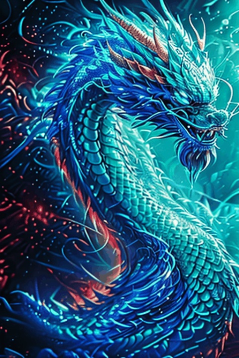  
(Masterpiece, top quality, best quality, Official Art, Beauty and Aesthetic :1.2), Dragon, made of emerald, sculpted in gold, model, very pretty, aesthetic, crystal, eyes especially sparkly, surface polished with natural gloss, very ，transparent and beautiful, emerald material
文生动图。生成一个红包封面。动态的