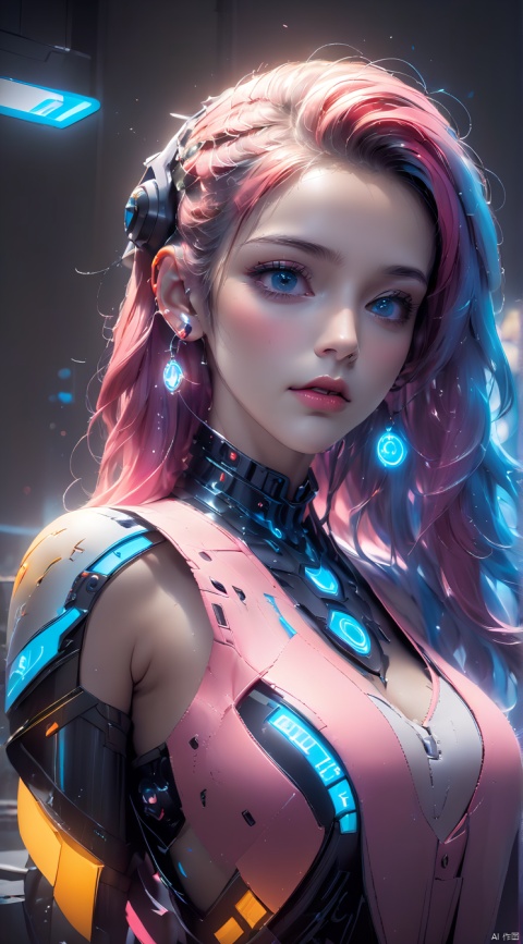  (best quality),(masterpiece),1boy, solo, braid, jewelry, pink hair, necklace, multicolored hair, white background, looking at viewer, eyelashes, simple background, parted lips, earrings, multiple braids, upper body, blue eyes, star (symbol), long hair, lips, collarbone, forehead, nose, makeup, mole, pink lips, dress, multicolored clothes, realistic, mascara