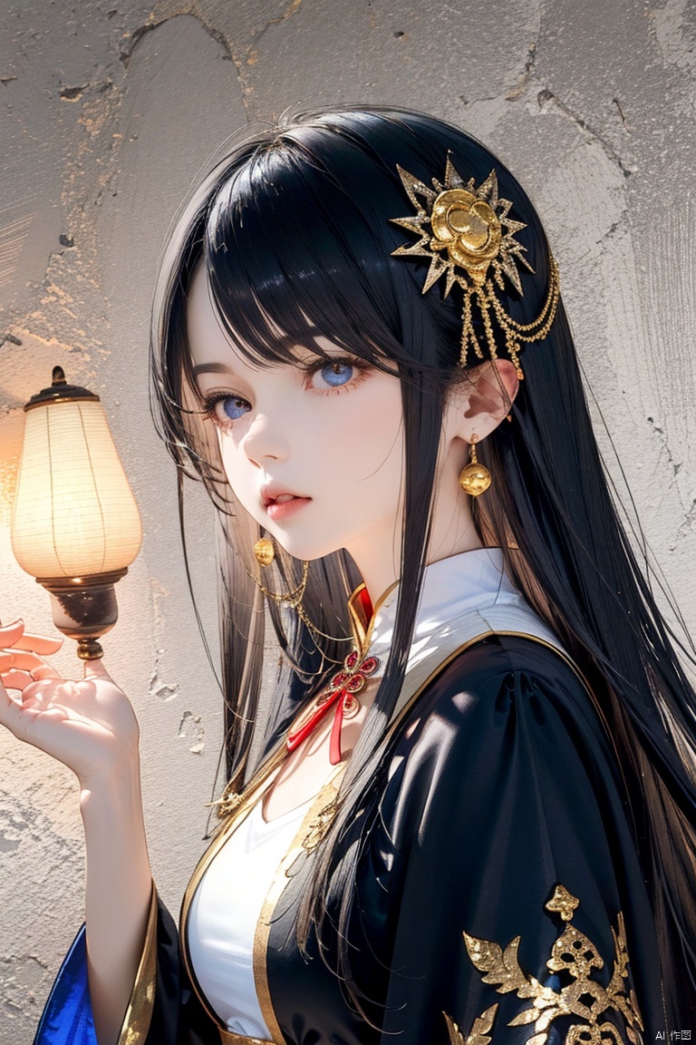 Silver-white hair, red eyes, light blue bow, golden garland, golden decoration and pink flowers on the head, blue bandeau tile face with white cape, white long skirt, fairy, holding white rabbit in her hand, blue belt, light blue streamer, blue shoes with golden bells, Chang'e, ancient style game character,(Ultra high resolution, photo realism, fidelity,Volumetric light, best quality, photo fidelity), (8k, original photo, highest quality, masterpiece), (photon mapping,Intense halos, light, sunlight. lamplight, radiosity, physics based rendering, automatic white balance),CG, unity, wallpaper, official art, amazing, exquisite detail, extremely exquisite beauty, extremely detailed, highly detailed, Clear focus, (real person, photo), (high detail skin, visible pores),(((1man))), (whole body),beautiful,Beautiful face,hair ornament,Antique game background, blue background, Tiangong, Xianchi, Yao Pond, fairy background, sdmai, chijian,, ((Binding)), hydress-hair ornaments, xiaoyemao, jewelry, dofas, nai3