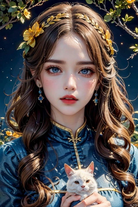 Silver-white hair, red eyes, light blue bow, golden garland, golden decoration and pink flowers on the head, blue bandeau tile face with white cape, white long skirt, fairy, holding white rabbit in her hand, blue belt, light blue streamer, blue shoes with golden bells, Chang'e, ancient style game character,(Ultra high resolution, photo realism, fidelity,Volumetric light, best quality, photo fidelity), (8k, original photo, highest quality, masterpiece), (photon mapping,Intense halos, light, sunlight. lamplight, radiosity, physics based rendering, automatic white balance),CG, unity, wallpaper, official art, amazing, exquisite detail, extremely exquisite beauty, extremely detailed, highly detailed, Clear focus, (real person, photo), (high detail skin, visible pores),(((1man))), (whole body),beautiful,Beautiful face,hair ornament,Antique game background, blue background, Tiangong, Xianchi, Yao Pond, fairy background, sdmai, chijian,, ((Binding)), hydress-hair ornaments, xiaoyemao, jewelry, dofas, nai3, Dragon and girl, Anchorage ( Moonlit Boat Ride), mLD