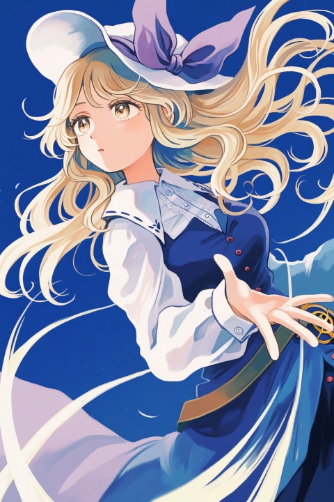 watatsuki no toyohime,
upper body,
eyelashes,
solo,wind,floating,dynamic angle,dynamic pose,
(uninosono:0.8),(mozukuzu_(manukedori):0.5),(cosmic_(crownclowncosmic):0.8),(aspara:0.8),