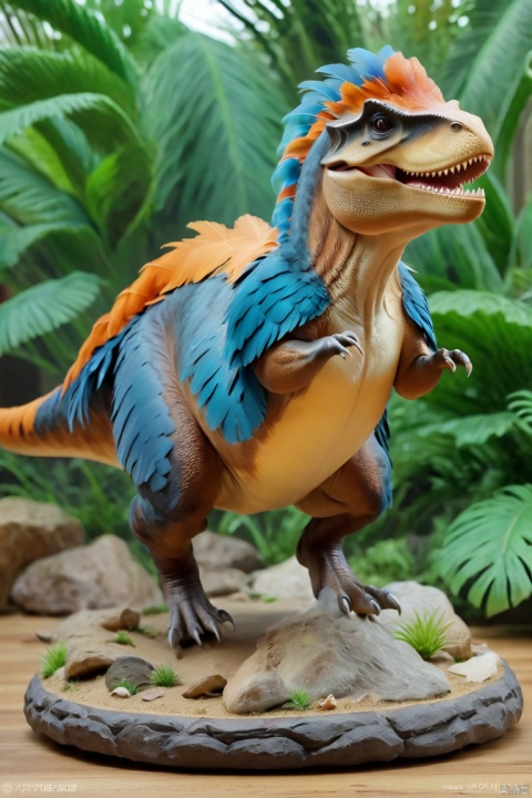  Hamster riding a dinosaur, tiny hamsters and giant dinosaurs,Tyrannosaurus rex, dinosaur, beautiful feathers, scary teeth, ((Best quality)), ((Best quality)),((Best quality)),((realistic)),((exterior view)),photo realistic,(masterpiece),orante,super detailed,intricate,photo like image quality, Hamster, ZLJ
