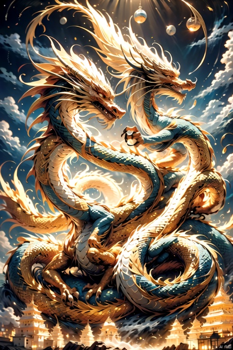  Prosperity brought by the dragon and the phoenix