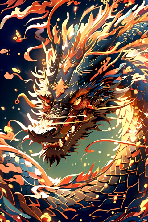 Prosperity brought by the dragon and the phoenix