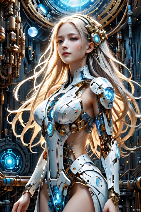  (masterpiece, best quality:2.0),Planet rotation, universe, nebula, stars,masterpiece, best quality, Universe Sky Theme dress,1girl,thin body,tall,,standing,((White long hair)), bangs, blue eyes, smile, (masterpiece, best quality:1.2), Mystical Serenity, Cybernetic Utopia, Augmented Realities, Sacred Technological Fusion, Transcendent Mindfulness, Futuristic Cybernetics, Mechanical Marvels, Divine Connections, Techno-Spiritual Awakening, Cybernetic Enlightenment, Sacred Circuitry, Transhumanistic Reflections, Cybernetic Zen, Mechanical Ascendance, Divine Integration of Technology, Techno-Spiritual Harmony, Cybernetic Transcendence, Sacred Synthesis of Man and Machine, Technological Divinity, Cybernetic Path to Enlightenment, Mechanical Visions of the Divine, Techno-Spiritual Evolution, Cybernetic Sacred Geometry, Mechanical Limbs of Enlightenment, Technological Sanctity, Cybernetic Nexus of the Divine, Sacred Code of the Future, Techno-Spiritual Exploration, Cybernetic Temple of Transcendence, Mechanical Wonders of the Sacred Realm, Technological Pathways to the Divine, Cybernetic Harmony with the Sacred, Mechanical Manifestations of the Divine, Techno-Spiritual Union with Technology, 1girl, CRGF