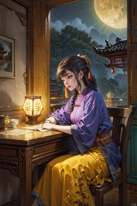  A lighted book,seated front,detailed art style,paper sculpture,geographic photo,hi-res image,paper cut book design oriental palace,tilt photography style,8k resolution,night scene,photo taken with a Nikon D750 with lights on top,cityscape style,intricate woodwork,grandiose gauges,chinese book model,golden light style,pencil art illustration,hi-res image,site-specific artwork,i can't believe how beautiful this is,