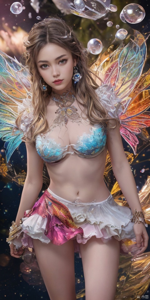 (1girl:1.2),Chinese girls,stars in the eyes, (Short skirt:1.4),(1girl:1.3),Masterpiece, high quality, 1girl, extreme detailed, (fractal art:1.3), colorful, highest detailed, (chiffon, body painting:1.2), 8k, digital art, macro photo, quantum dots, sharp focus, dark shot, cinematic, Microworld, thigh, (upper thighs shot:1.2), front view,(pure girl:1.1),(white dress:1.1),(full body:0.6),There are many scattered luminous petals,bubble,contour deepening,(white_background:1.1),cinematic angle,,underwater,adhesion,green long upper shan, 21yo girl,jewelry, earrings,lips, makeup, portrait, eyeshadow, realistic, nose,{{best quality}}, {{masterpiece}}, {{ultra-detailed}}, {illustration}, {detailed light}, {an extremely delicate and beautiful}, a girl, {beautiful detailed eyes}, stars in the eyes, messy floating hair, colored inner hair, Starry sky adorns hair, depth of field, large breasts,cleavage,blurry, no humans, traditional media, gem, crystal, still life, Dance,movements, All the Colours of the Rainbow,halo,cable,realistic,jacket,zj,
simple background, shiny, blurry, no humans, depth of field, black background, gem, crystal, realistic, red gemstone, still life,
, wings, jewels
 1girl,Fairyland Collection Dark Fairy Witch Spirit Forest with Magic Ball On Crystal Stone Figurine, 
, hand