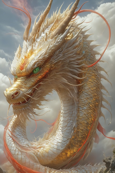  Dragons usually have huge bodies, strong limbs and long tails. Its scales may be sparkling gold, silver or other bright colors, each of which is hard and smooth. When the wings of the dragon spread out, they can cover the vast sky, and the film on the wings may shine with a variety of colors, as beautiful as a rainbow.