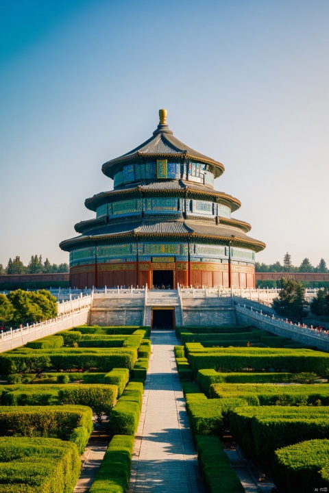 Temple of Heaven, Beijing,original, extremely detailed wallpaper,best quality,extreme details,highres,hd
