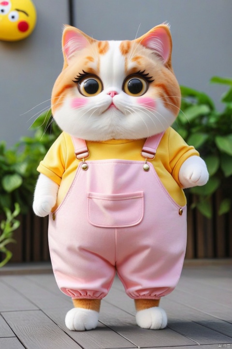  mimi,cat,super cute,eat fish,pizza, wmchahua, guzhuang,wear Pink strap pants,super large eyes, mimi,