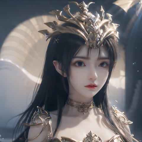  masterpiece,best quality,official art,extremely detailed CG unity 8k wallpaper,1girl,angry, looking at viewer,dress, upper body, light rays, caustics, light particles, shiny skin, waterfall, petals,