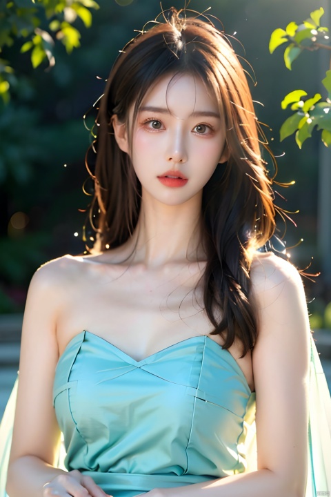 (fashion magazine blockbuster:1.2),(attractive asian woman:1.3),(beautiful and delicate eyes:1.2),(fashion clothing design:1.2),(tulle texture:1.1),turquoise flowers,surrounded by flowers,crystal clear dew,fresh and elegant,(flowers blooming wildly:1.2),delicate buds,turquoise atmosphere, (masterpiece:1.2), best quality, masterpiece, highres, original, extremely detailed wallpaper, perfect lighting,(extremely detailed CG:1.2)flowers,turquoise flowers,, 1girl,solo,,bestquality,ultrahighres,(photorealistic:1.4),masterpiece,highres,original,extremely detailed wallpaper,