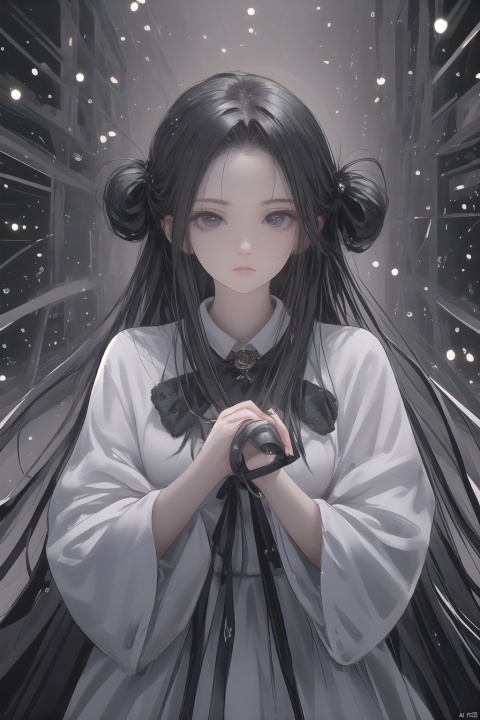  High detailed, UHD, 8K, best quality, (masterpiece:1.3), A girl, solo, female focus, Gray hair: 1.5, long hair, （Black, Hanfu, kimono）, Splash Surround: 1.3, In the rain: 1.3, /, Sword in Hand: 1.2/, swords, / Sword hilt, scabbard, Depodh, /, fine gloss, full length shot, Black Background: 1.5, splash water, ray tracing, reflection light, anaglyph, motion blur, cinematic lighting, motion lines, Depth of field, chiaroscuro, god rays, Hyperrealism, textured skin, 1080P, ccurate, dofas, lager breasts,(Breast exposure:1.4),(Shoulder exposure:1.3),((whole body)), sdmai, liuyifei, Ink scattering_Chinese style, nai3
