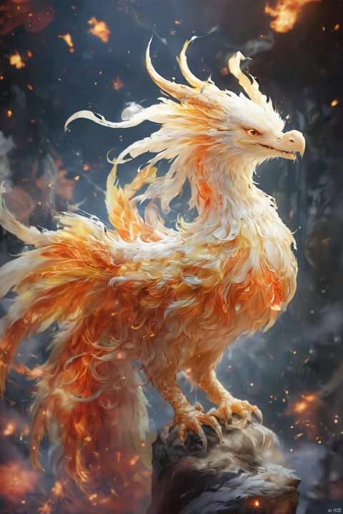 Phoenix,eastern_dragon,looking at viewer,highres