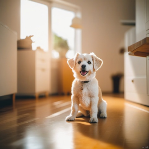 Photo of a dog,in room, bichu