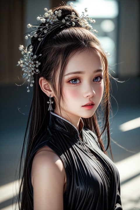 Best quality, masterpiece, photorealistic, 32K uhd, official Art,
1girl, laojun, solo, 