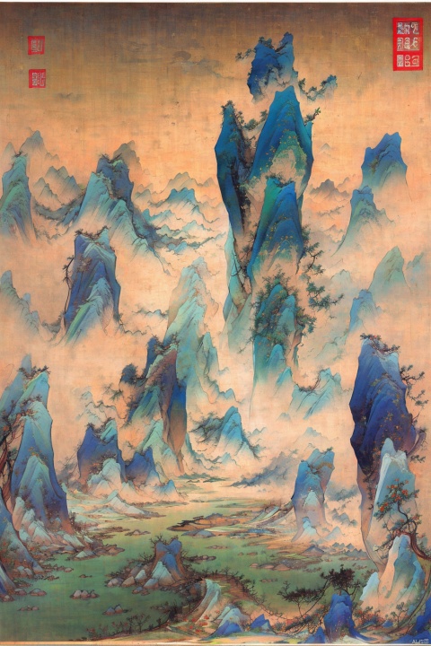 chineses paiting,landscapes paiting,heavy,vast国画, chinese paiting, Chinese paiting