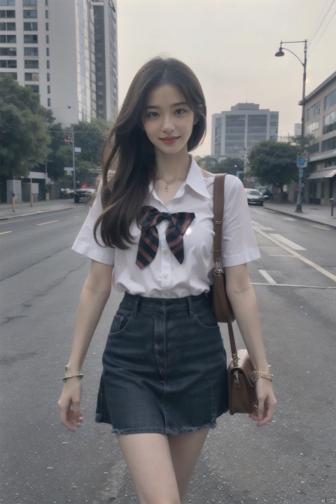  masterpiece,bestquality,realistic,8k,officialart,ultrahighres,2girls,teenager,kawaii,skinny,beautifly face,seductive smile,short sleeves,jk_style,jk_skirt,jk_shirt,(striped),jk_bow,outdoors,,slim legs,white pantyhose,brown shoes,perfect waist to hip ratio,fashionable accessories,,,multiple girls,skirt,2girls,black hair,school uniform,bag,looking at viewer,brown eyes,cosplay,hair ornament,smile,plaid skirt,long hair,jewelry,realistic,lips,bracelet,shirt,backpack,brown hair,real world location,solo focus,loafers,((poakl))