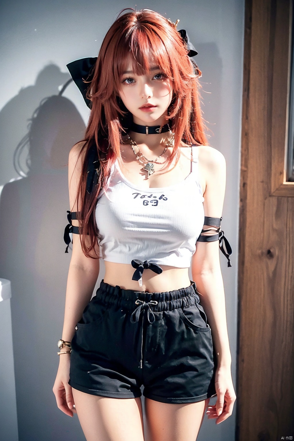 Bare Midriff and Navel  Crop top and shorts, Black crop tops