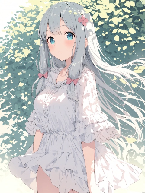 1girl,cute,Izumi Sagiri,ray,bloom,beautiful,masterpiece,extremely detailed,best quality,very aesthetic