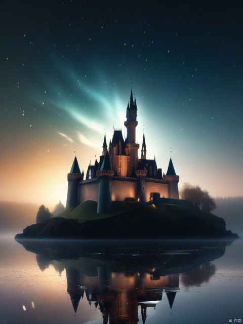dream castle, Starry colors swirling around,

dramatic,Backlighting,soft contrast,cinematic,hyperdetailed photography,texture,fog,vignette,black and brown color palete,particles,water reflection,depth of field,bokeh,85mm 1.4,rain,sunset,(facing camera:1.1),ray tracing,shadows,ultra sharp,metal,((cold colors)),Epic CG masterpiece,(3D rendering),facing camera,ultra high resolution,(masterpiece),(best quality),(super detailed),(extremely delicate and beautiful),cinematic light,detailed environment,(real),(ultra realistic details:1.5),glass-like sparkling eyes are blurry and dreamy,(finely detailed features),stunning colors,cinematic lighting effects,super wide Angle,light particles,light particle art,glowing,dynamic poses,surreal,futurism,concept art,designed by greg manchess,smoke,trending on art station,photoreal,8 k,octane render by greg rutkowski,art by Carne Griffiths and Wadim Kashin,in the style of Dau-al-Set,Pollock,and inspired by MAPPA and Zdzislaw Beksinski,