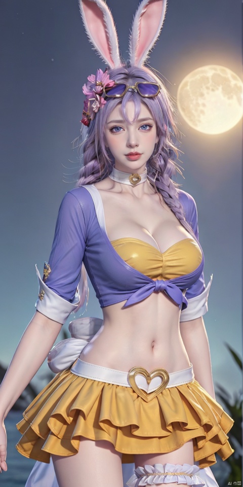  GSL,moon,night,scenery,star \(sky\),sky,night sky,full moon,starry sky,ocean,outdoors,horizon,tree,
1girl,solo,animal ears,rabbit ears,purple hair,skirt,eyewear on head,heart,braid,flower,navel,hair flower,looking at viewer,hair ornament,yellow skirt,twin braids,midriff,bracelet,jewelry,blue eyes,sunglasses,
shirt,tied shirt,choker,heart-shaped eyewear,belt,medium breasts,realistic,cropped jacket,crop top,white choker,
izayoi sakuya,bridal garter,miniskirt,(sitting:1.3), (raw photo:1.2),((photorealistic:1.4))best quality,masterpiece,illustration,an extremely delicate and beautiful,extremely detailed,CG,unity,8k wallpaper,Amazing,finely detail,masterpiece,best quality,official art,extremely detailed CG unity 8k wallpaper,absurdres,incredibly absurdres,huge filesize,ultra-detailed,highres,extremely detailed,beautiful detailed girl,cinematic lighting,1girl,pale skin,tall female,(perfect body shape),skinny body,Slender legs,, pale skin,tall man,long legs,thin leg,1girl, solo, long hair, breasts, looking at viewer, blue eyes, large breasts, hair ornament, navel, animal ears, cleavage, underwear, panties, purple hair, braid, flower, heart, censored, choker, hair flower, spread legs, rabbit ears, sunglasses, eyewear on head, heart censor,clothes removed,possessed,clothes removed,