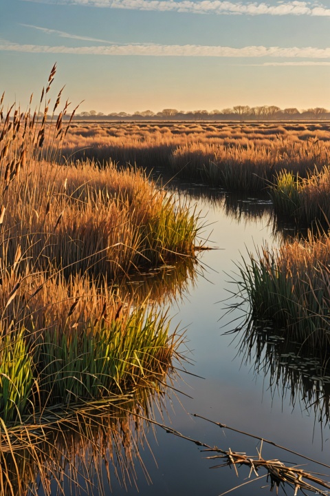 Reed marshes ,