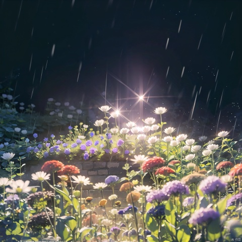  (official art, 8k wallpaper, ultra detailed, High quality, best quality),white flowers ,butterfly,vintage filter,among flowers, some rainy,backlight,limited_palette,white,field s of flowers, lhj,bright light