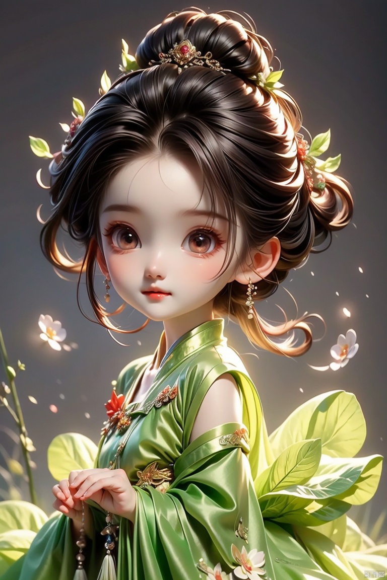  beautiful illustration, best quality, cute petit girl, (transform sequence), transform magical girl, chibi, white magical girl, fractal art, albino, babyface, long pure white and red mesh hair, beautiful detailed red eyes, cinematic lighting, cowboy shot, looking at viewer, from bottom,happy,国风古装