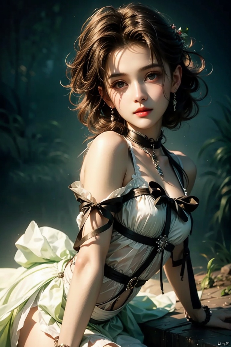  beautiful illustration, best quality, cute petit girl, (transform sequence), transform magical girl, chibi, white magical girl, fractal art, albino, babyface, long pure white and red mesh hair, beautiful detailed red eyes, cinematic lighting, cowboy shot,lookingatviewer,frombottom,happy,国风古装, ((poakl))